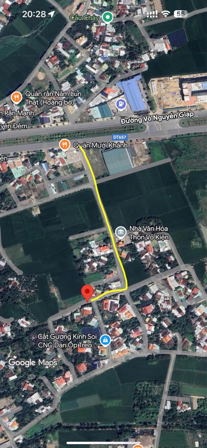 Đất nền Võ Kiện, Diên An 88.3m² giá 1.55 tỷ - Mặt tiền đường Tiền Hiền, ô tô vào tận nơi!