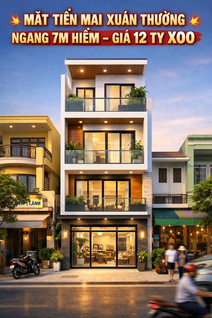 Nhà mặt tiền Mai Xuân Thưởng, Quy Nhơn 98m² giá 12 tỷ - Cơ hội sinh lời cao!