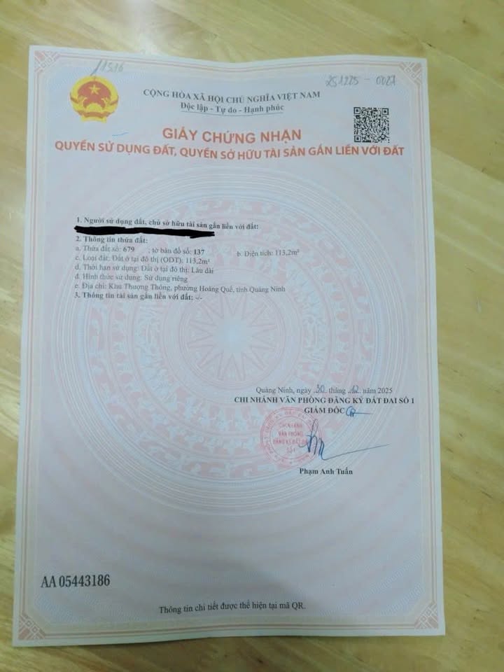 Lô đất Thượng Thông, Hồng Thái Đông 113m² giá 800 triệu - Cơ hội đầu tư tốt!