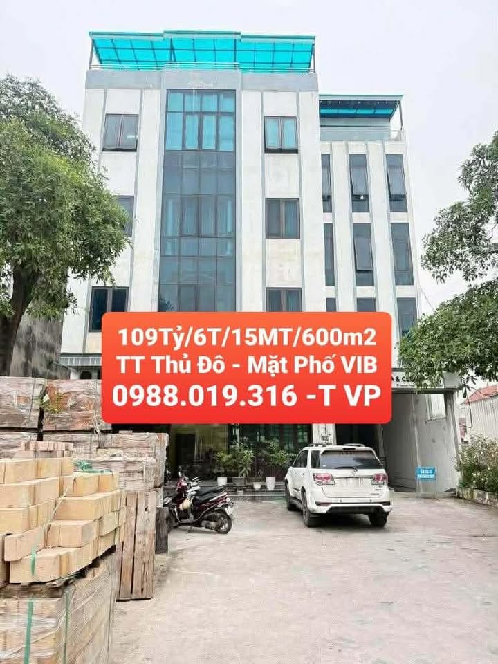 Toà văn phòng 6 tầng mặt phố TT Thủ Đô 600m² giá thỏa thuận - Cơ hội đầu tư hiếm có!