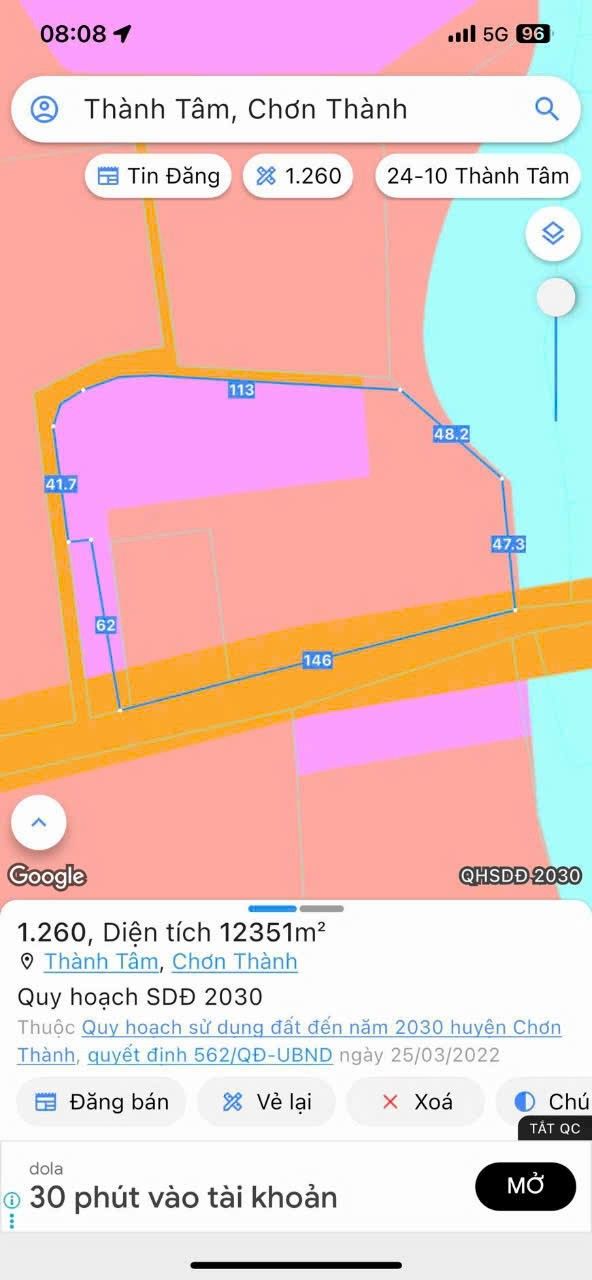 Đất SKC 1.3ha tại KCN Becamex, giá 2x tỷ - Pháp lý rõ ràng, đầu tư sinh lời!