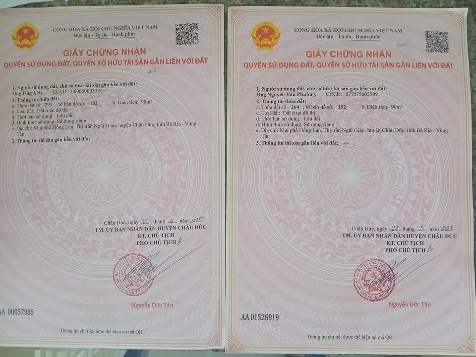 Đất nền tái định cư Trần Hưng Đạo Ngãi Giao 180m² - Cơ hội đầu tư sinh lời!