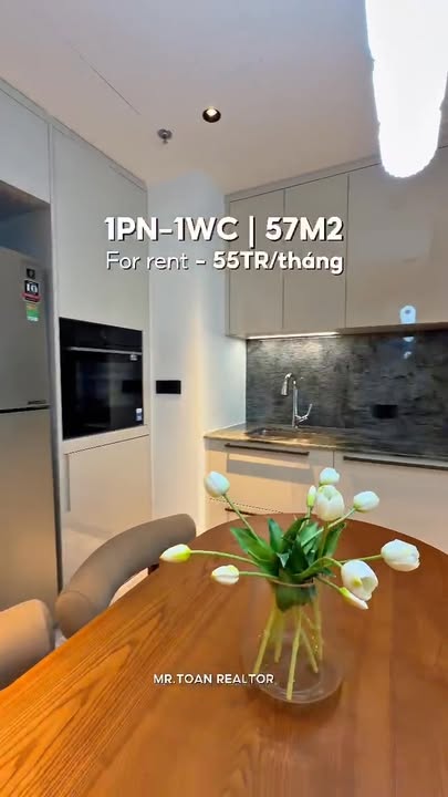 Căn hộ Grand Marina Saigon 1PN giá 55 triệu - Tầng đẹp, view sông Sài Gòn!