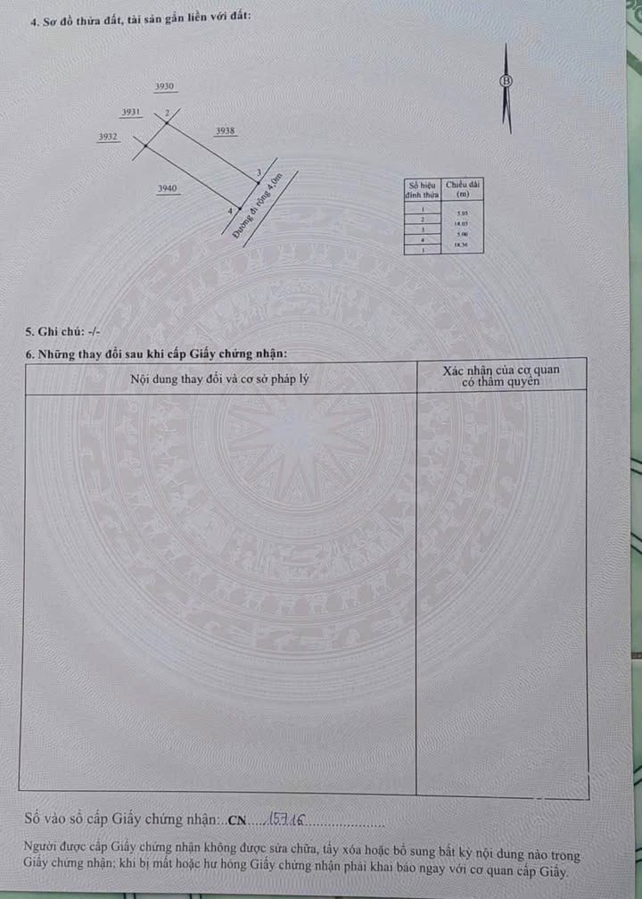 Đất thổ cư Diên Toàn – Diên Khánh 91.5m² giá 1.375 tỷ - Pháp lý rõ ràng, hướng Đông Nam mát mẻ