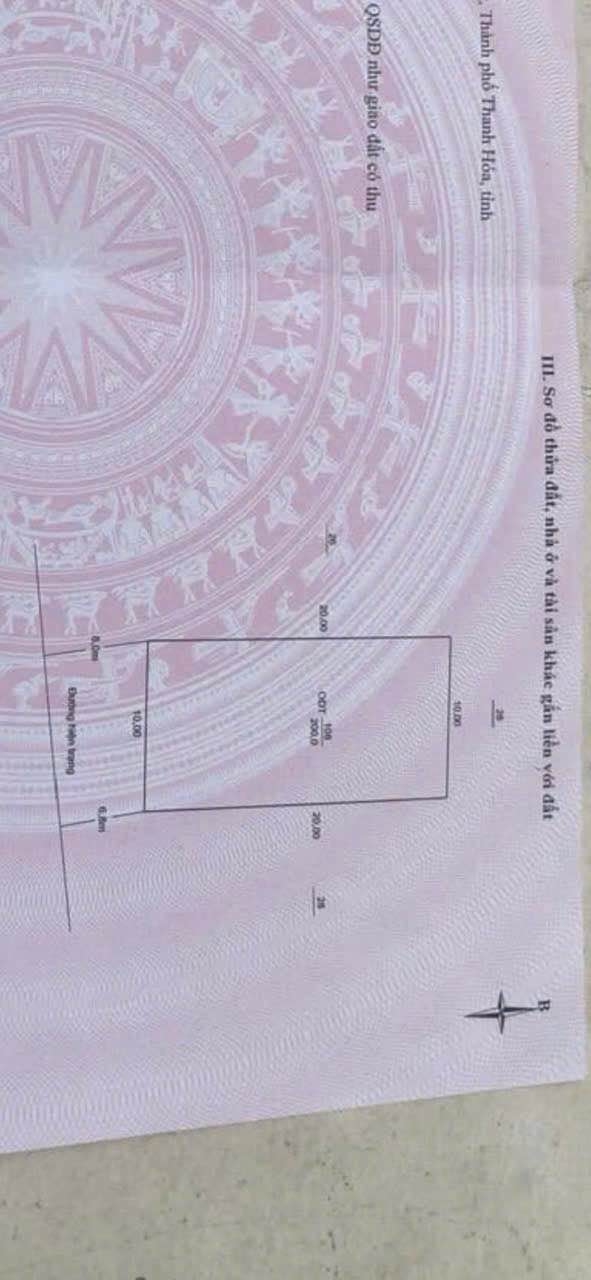 Đất ở phường Hàm Rồng, Thanh Hóa 1413m² - Cơ hội đầu tư hiếm có!