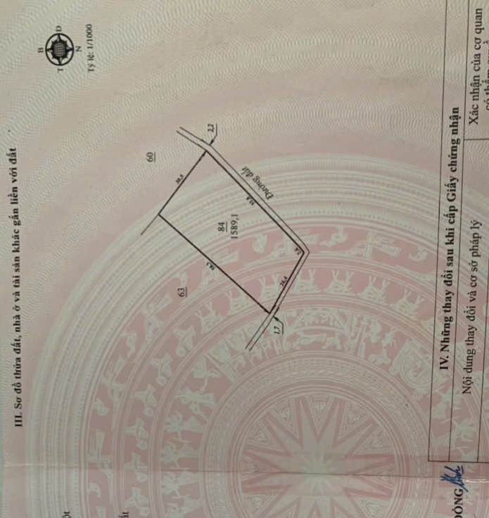 Đất vườn 2 mặt tiền tại Thôn 10, Hòa Ninh 1.600m² giá 1.05 tỷ - Cơ hội đầu tư hấp dẫn!