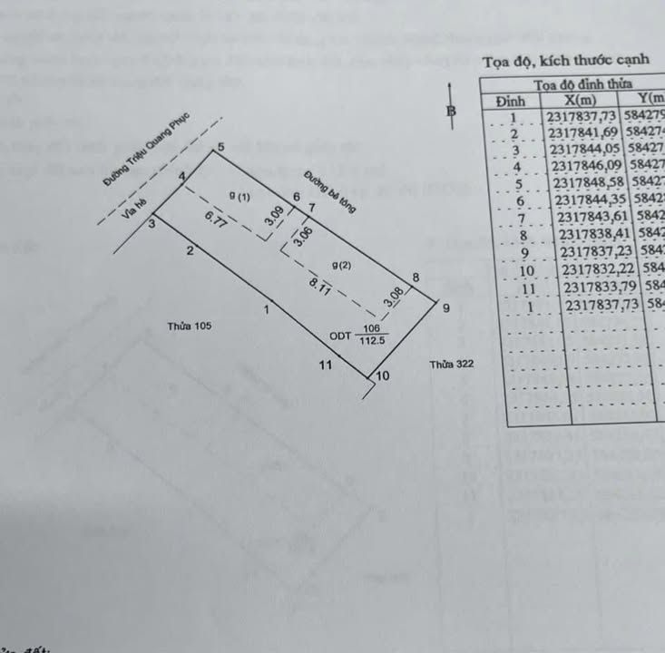 Đất mặt phố Triệu Quang Phục 112m² giá 2.38 tỷ - Cơ hội đầu tư tuyệt vời!