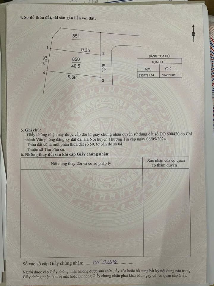 Đất nền Thường Tín 40,5m² giá 3,1 tỷ - Ô tô vào tận đất, vị trí đắc địa!