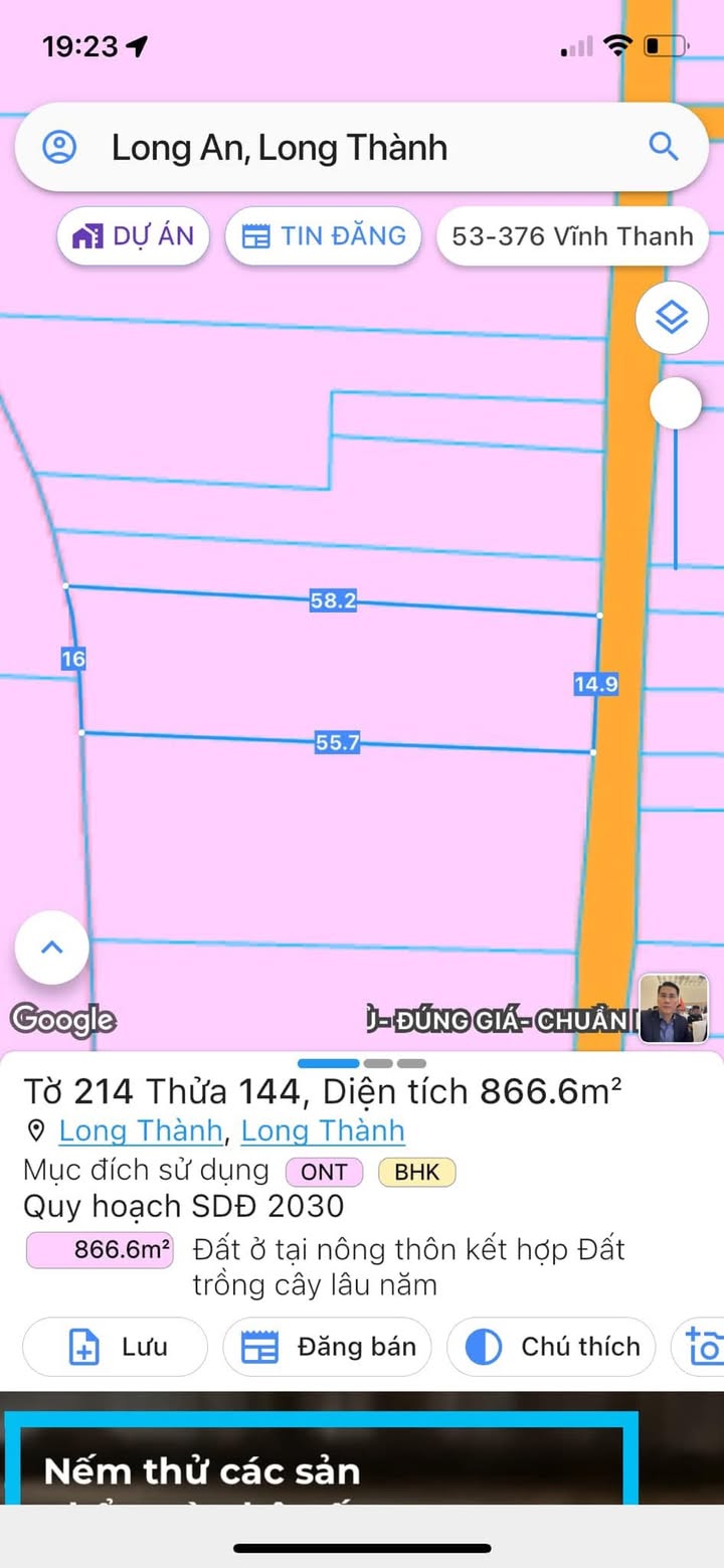 Đất nền xã Long An, Huyện Long Thành 866m² - Pháp lý rõ ràng, giá tốt!