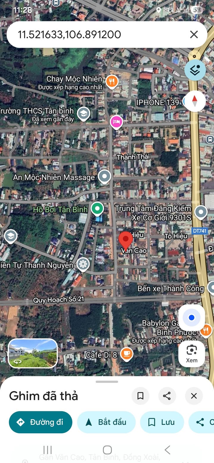 Đất nền tại đường Văn Cao, Đồng Xoài, Bình Phước 257.4m² - Đầu tư sinh lời ngay!