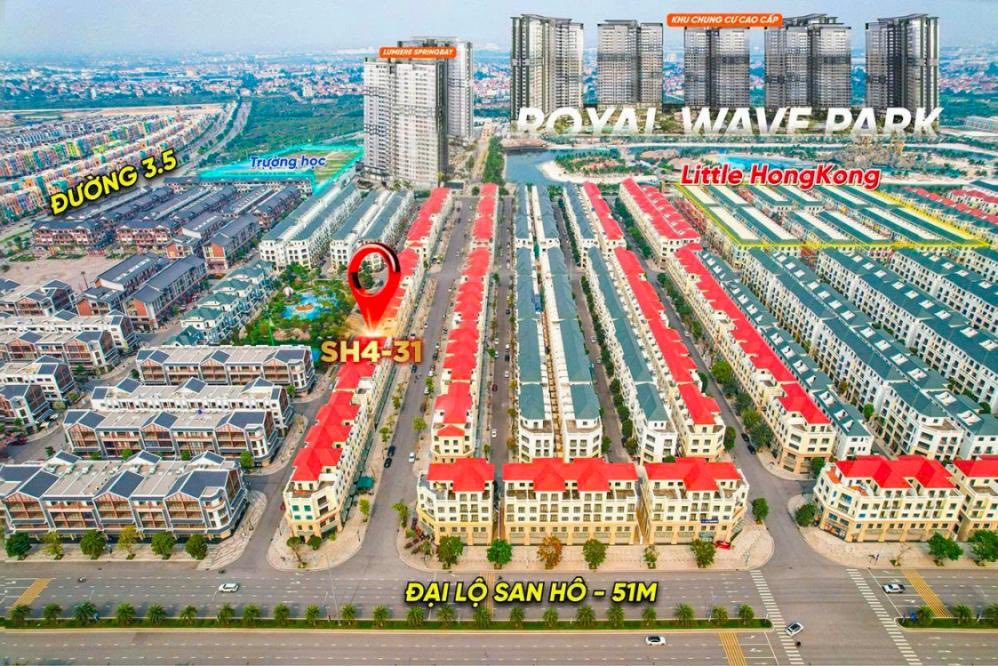 Shophouse San Hô 4 Quận Long Biên 144m² giá 25.9 tỷ - Mặt tiền 8m, kinh doanh sầm uất!