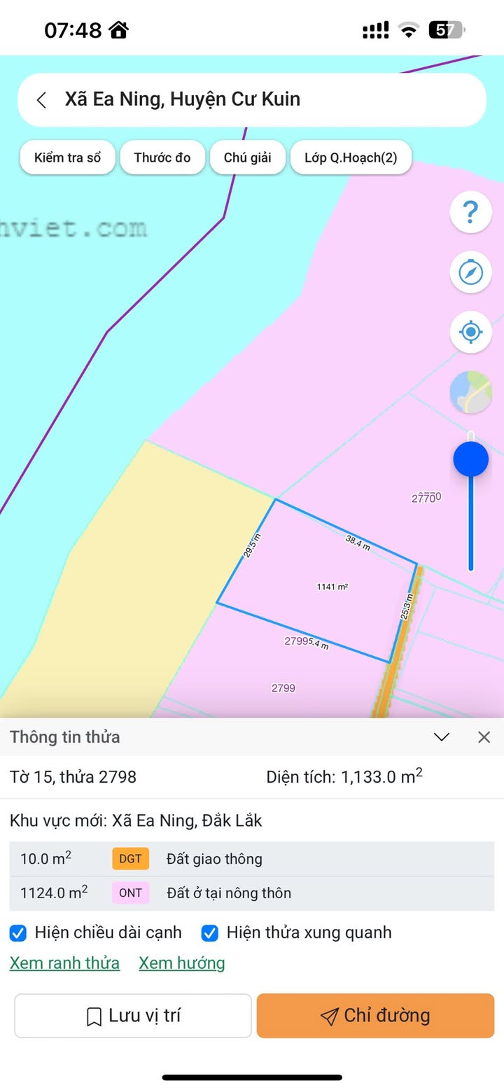 Đất Nền Xã Ea Ning, Đắk Lắk 1144m² giá 1.8 tỷ - Pháp lý rõ ràng, gần trung tâm!