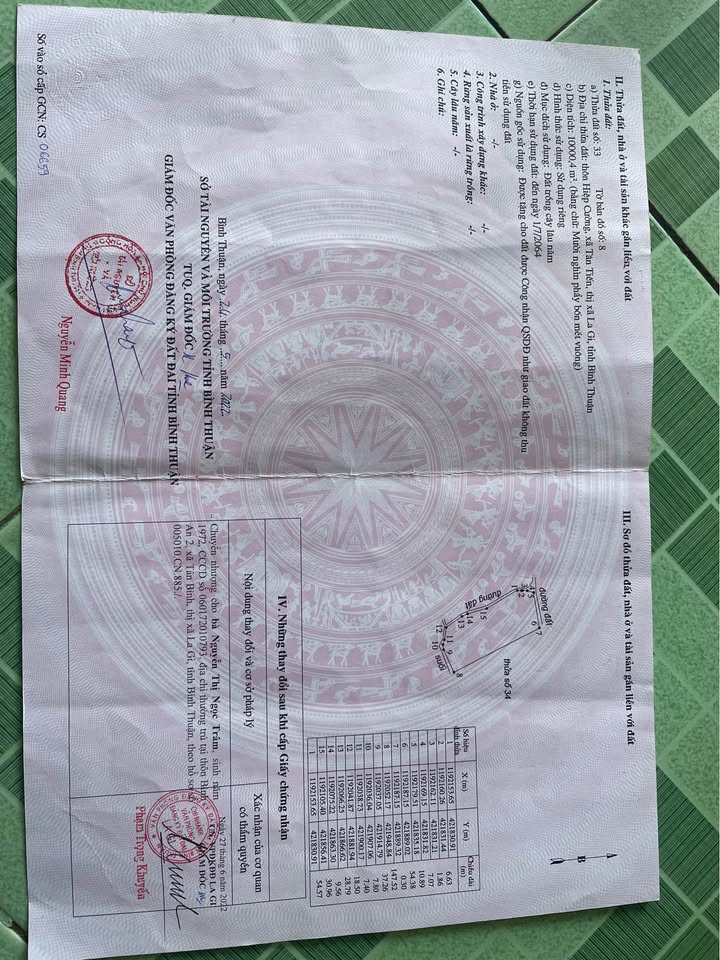 Đất nền 10.000m² tại xã Tân Hải, La Gi chỉ 1 tỷ - Sổ đỏ chính chủ!