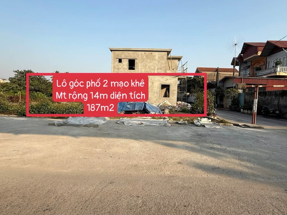 Đất nền Mạo Khê, Đông Triều 187m² giá chỉ 2.25 tỷ - Cơ hội đầu tư tuyệt vời!