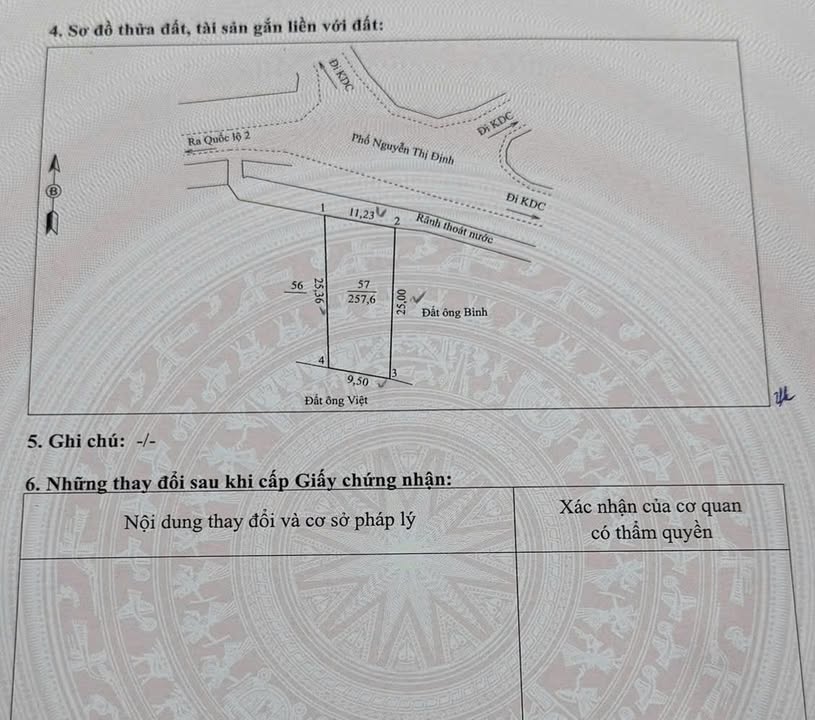 Đất nền thổ cư 257m² tại phường Bình Thuận - Giá chỉ 2.5 tỷ!