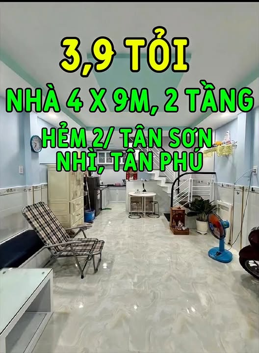 Nhà đẹp 36m² 2 tầng hẻm Tân Sơn Nhì giá 4 tỷ - An ninh và tiện nghi