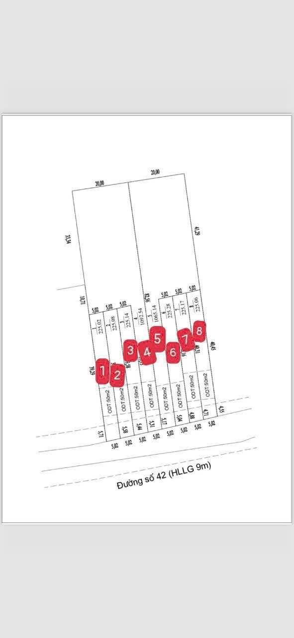 Đất nền 7200m² đường số 42, Thành Tâm - Giá chỉ 850 triệu - Tiềm năng phát triển lớn!