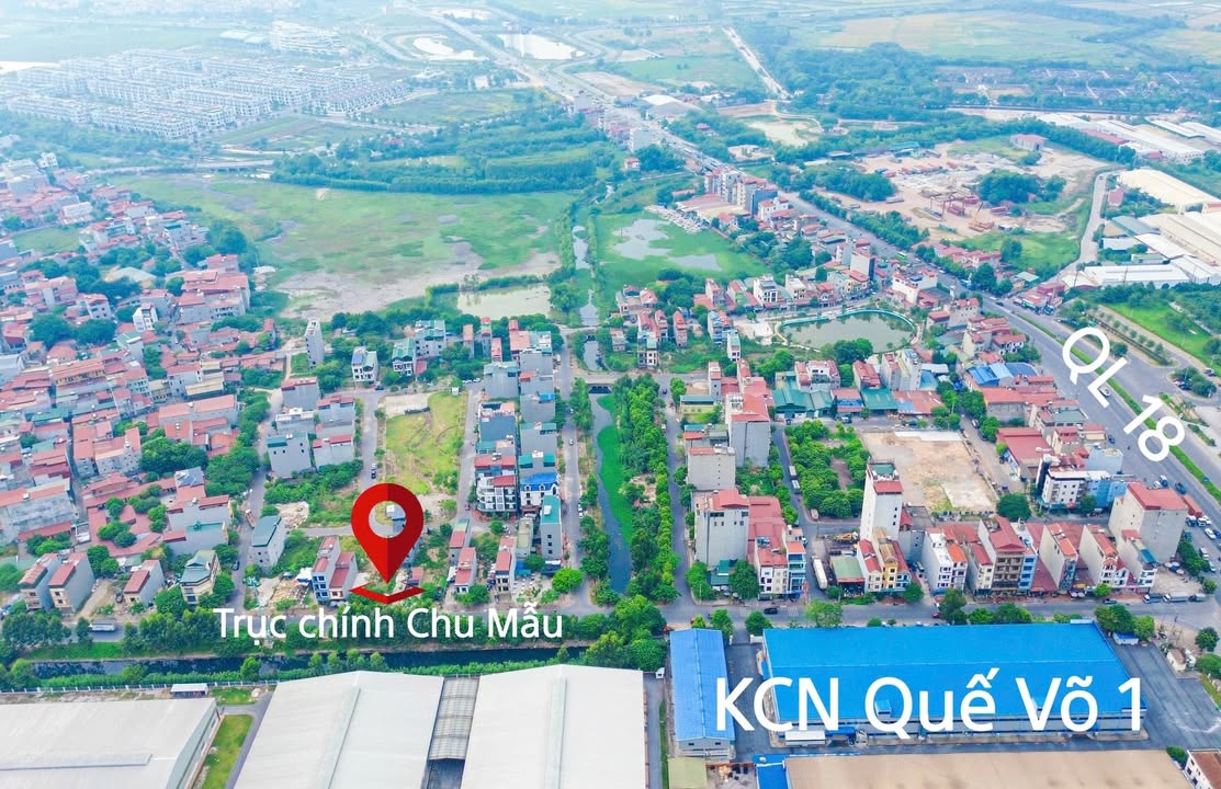 Đất nền KCN Quế Võ 1 - Chu Mẫu 92.5m² giá 6 tỷ - Cơ hội đầu tư sinh lời!