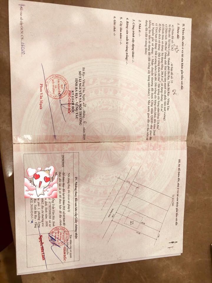 Đất nền Hòa Long Bà Rịa - 287m² giá chỉ 3.5 tỷ - Đầu tư sinh lời ngay!