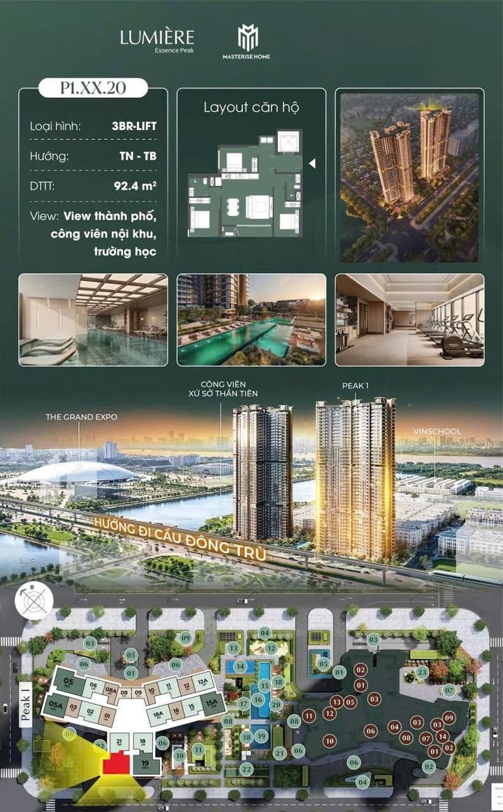 Căn hộ Vinhomes Cổ Loa 92.4m² giá 15.7 tỷ - Thang máy riêng, chính chủ!