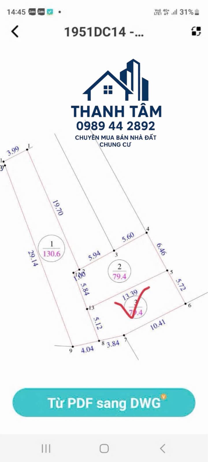 Đất nền Nghi Phong, Nghi Lộc 79,4m² giá 1,35 tỷ - Đầu tư tiềm năng ngay!