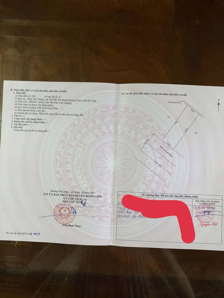 Đất thổ cư Tân Thắng, Hương Sơn 300m² - Giá thỏa thuận hấp dẫn!