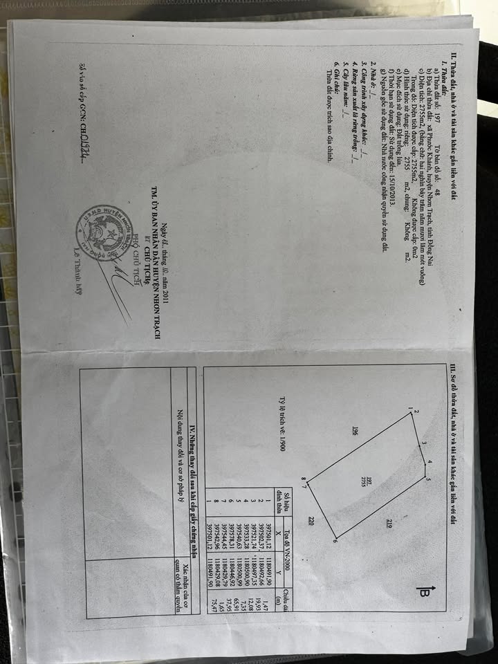 Đất nền 2754m² xã Phước Khánh, Nhơn Trạch - Giá tốt chính chủ