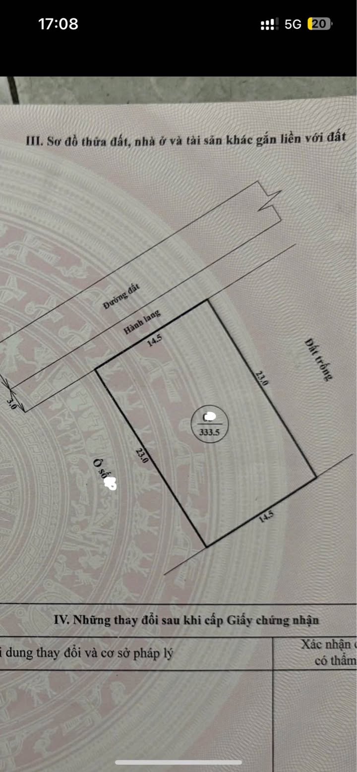 Đất quy hoạch Khu 5A Quang Trung 333m² giá chỉ 4.329 tỷ - Cơ hội đầu tư hấp dẫn!