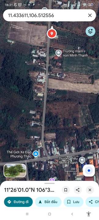 Đất nền lô góc đường Lò Gạch, Dầu Tiếng 844m² - Cơ hội đầu tư tuyệt vời!