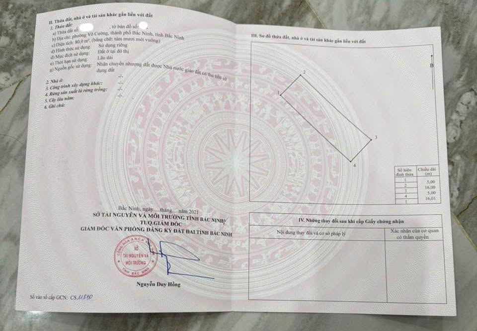 Đất nền khu Đấu Giá Xuân Ổ B, Bắc Ninh 80m² giá 5.x tỷ - Tiềm năng sinh lời cao!