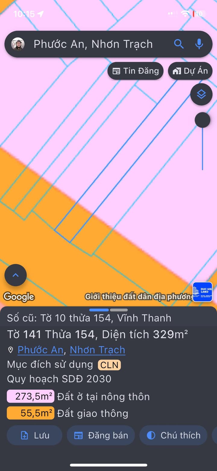 Đất mặt tiền Hùng Vương Nhơn Trạch 329m² giá 6 tỷ - Cơ hội đầu tư sinh lời hấp dẫn!