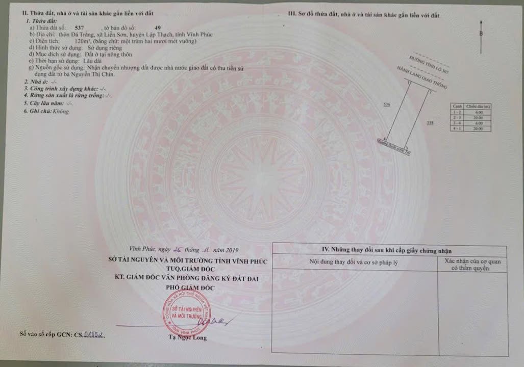 Đất Thái Hòa - Xã Liễn Sơn - 120m² - Tiềm năng kinh doanh lớn!