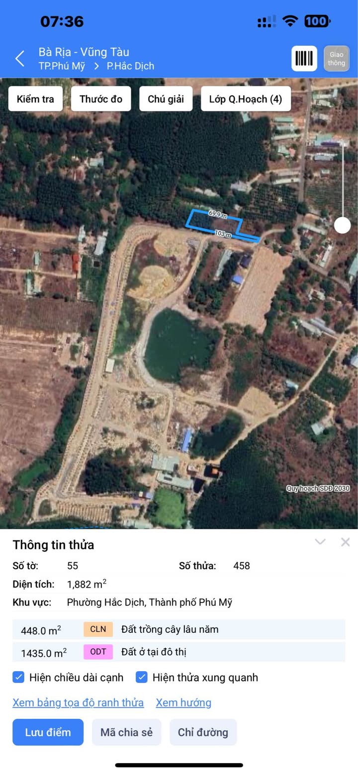 Lô Đất Thổ Cư 100m² Suối Nhum, Phú Mỹ - Giá Chỉ 320 triệu!