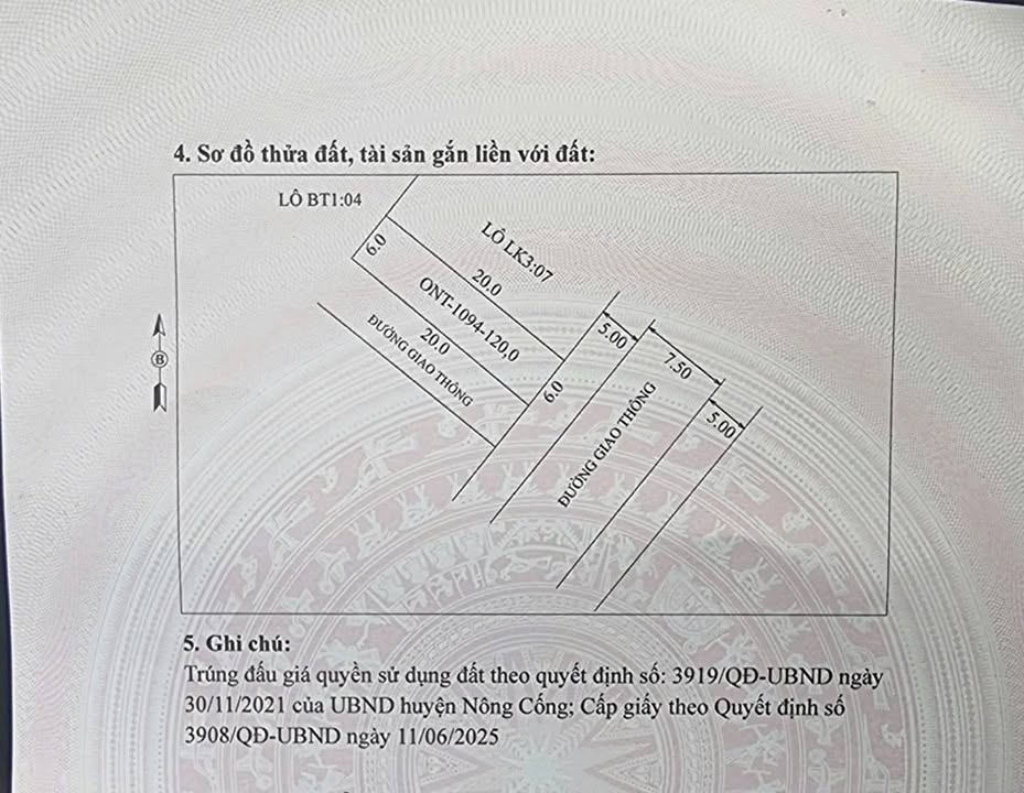 Đất nền Kim Phú, 120m² giá 1.x tỷ - Sổ hồng chính chủ, 3 mặt thoáng!