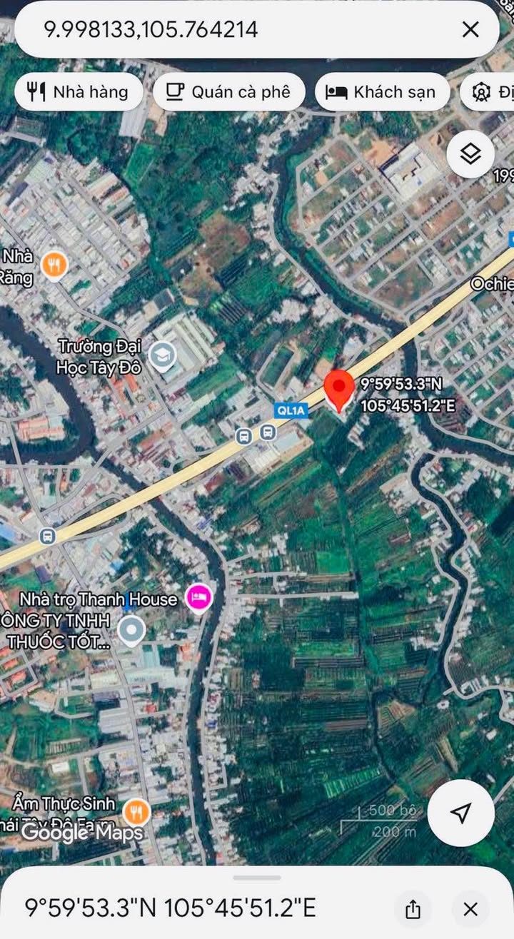 Đất nền 4500m² gần Đại học Tây Đô - Giá chỉ 6,75 tỷ VND