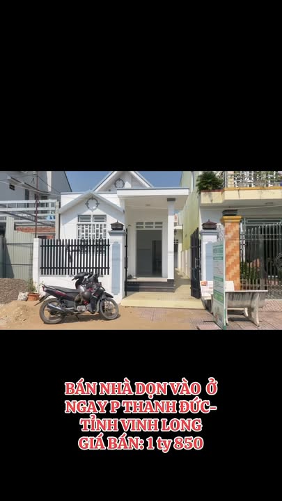 Nhà cấp 4 tại Thanh Đức, Vĩnh Long 123m² giá 1.85 tỷ - Sẵn sàng dọn vào ở ngay!