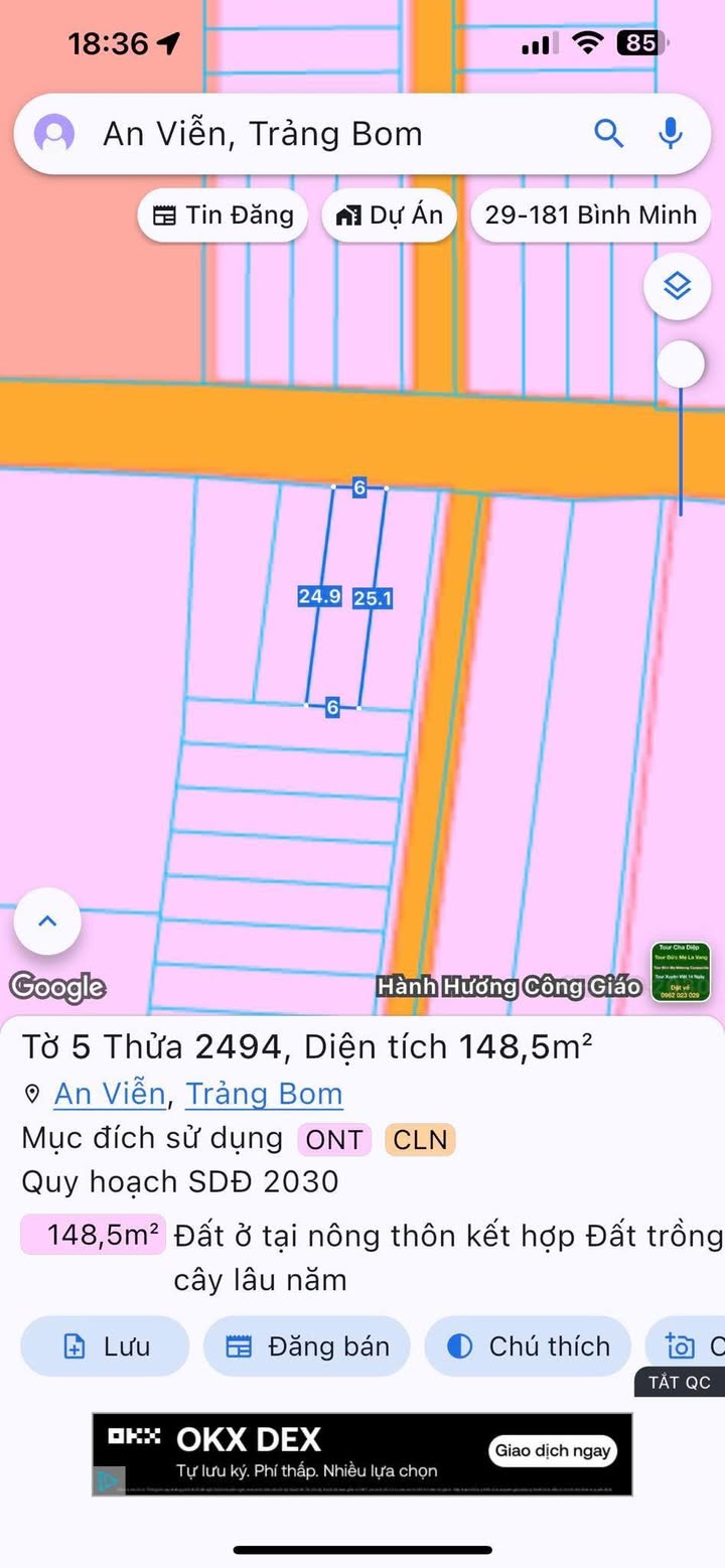 Đất thổ cư Long Thành 135m² giá 1.9 tỷ - Mặt tiền đường 234, cơ hội đầu tư tuyệt vời!