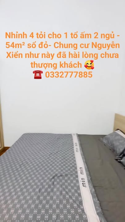 Căn hộ Chung cư Nguyễn Xiển 54m² giá 4 tỷ - Đầy đủ tiện nghi cho tổ ấm của bạn!