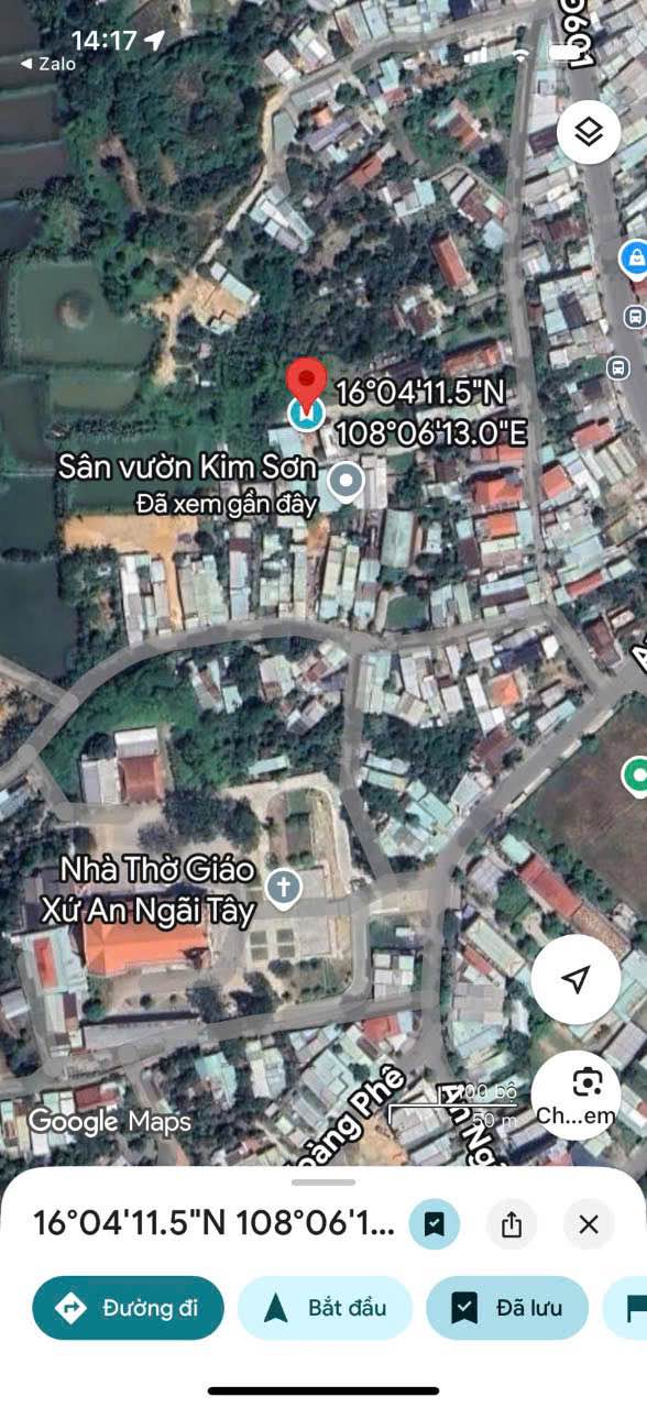 Đất ở An Ngãi Tây 2, Đà Nẵng 131m² giá 1.4 tỷ - Hướng Nam, ô tô vào tận nơi!