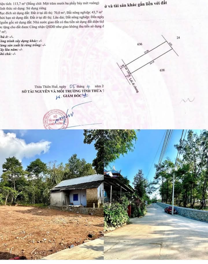 Đất kiệt ô tô Thanh Hải, Thủy Xuân 113,7m² giá 1,7 tỷ - Sổ hồng chính chủ!