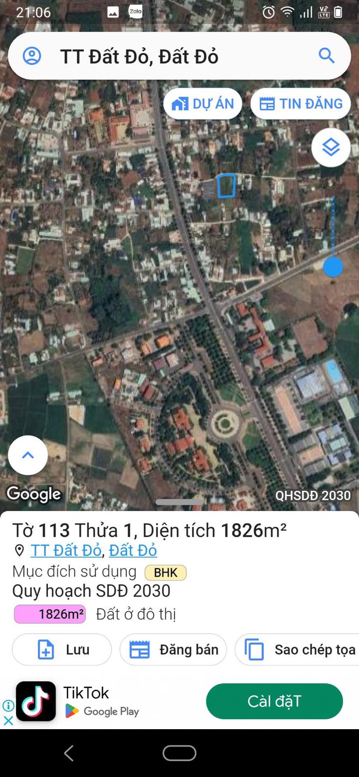 Đất nền xã Đất Đỏ, Bà Rịa - Vũng Tàu 1825m² giá 7.6 tỷ - Pháp lý sổ hồng riêng!