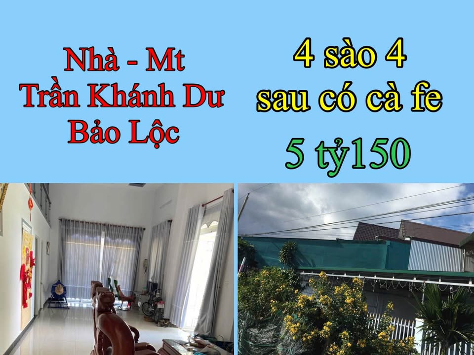 Nhà mặt tiền đường Trần Khánh Dư, Lộc Phát, 17.600m² giá 5.15 tỷ - Cơ hội đầu tư hấp dẫn!