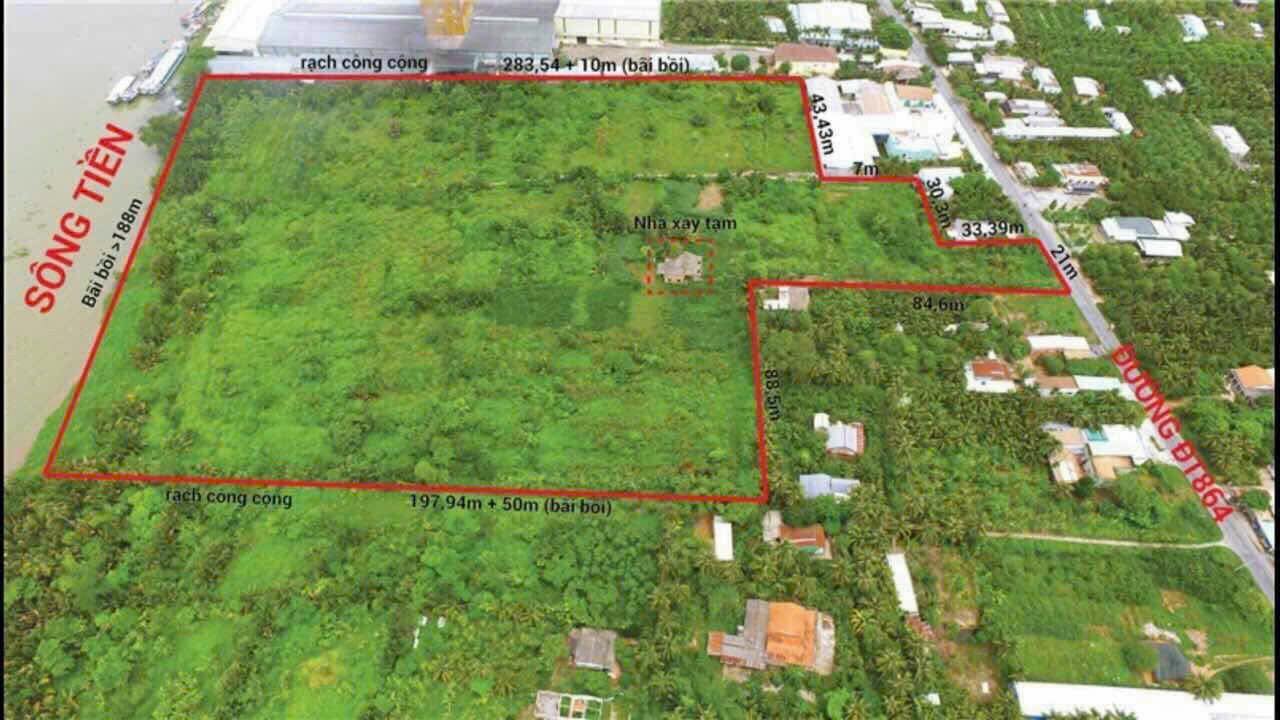 Đất nền 5.3ha đường DT864, Châu Thành Tiền Giang giá 195 tỷ - Cơ hội đầu tư hấp dẫn!