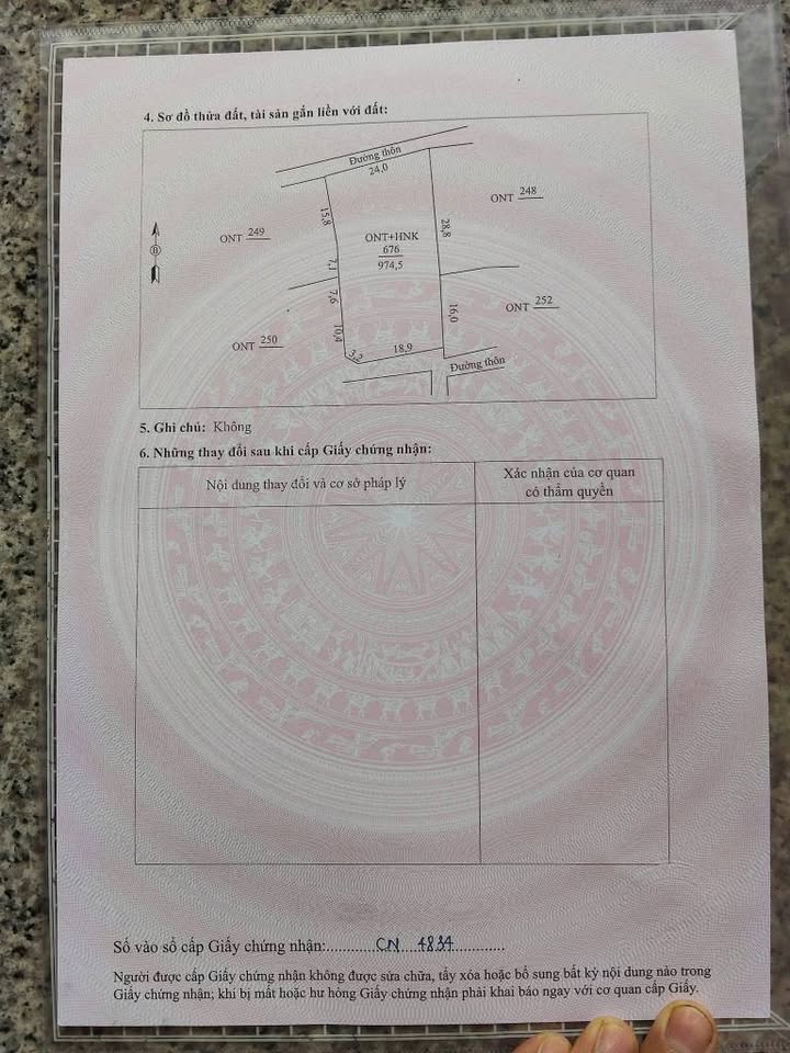 Đất nền xã Tân Phúc, huyện Nông Cống 974m² giá 1 tỷ - Cơ hội đầu tư tuyệt vời!