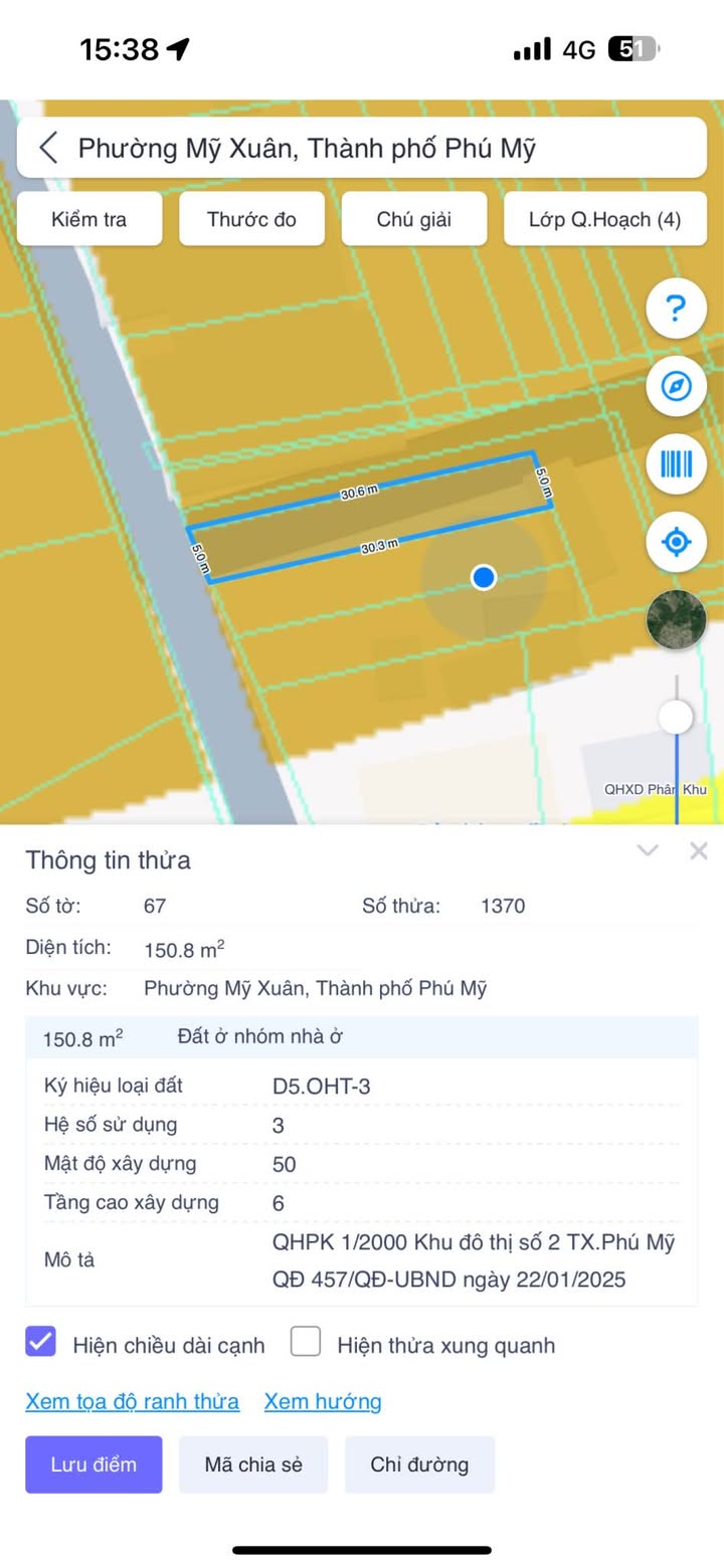 Đất nền Mỹ Xuân Ngãi 150m² giá thỏa thuận - Đối diện B1, khu dân cư đông đúc!