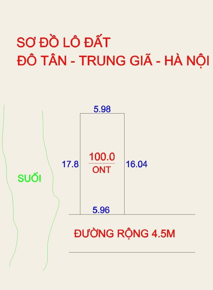 Đất thổ cư 100m² tại Đô Tân, Sóc Sơn chỉ 700 triệu - Đầu tư sinh lời hấp dẫn!