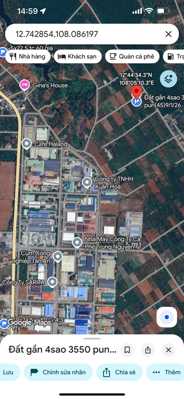 Đất nền gần KCN Tân An, 14.400m² giá 5.55 tỷ - Cơ hội đầu tư hấp dẫn!