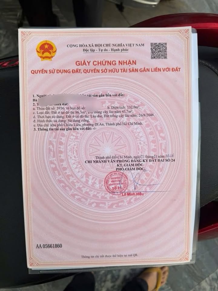 Đất chính chủ phường Tân Đông Hiệp, Dĩ An 136m² giá 3 tỷ - Vị trí thoáng đãng, giao thông thuận lợi!