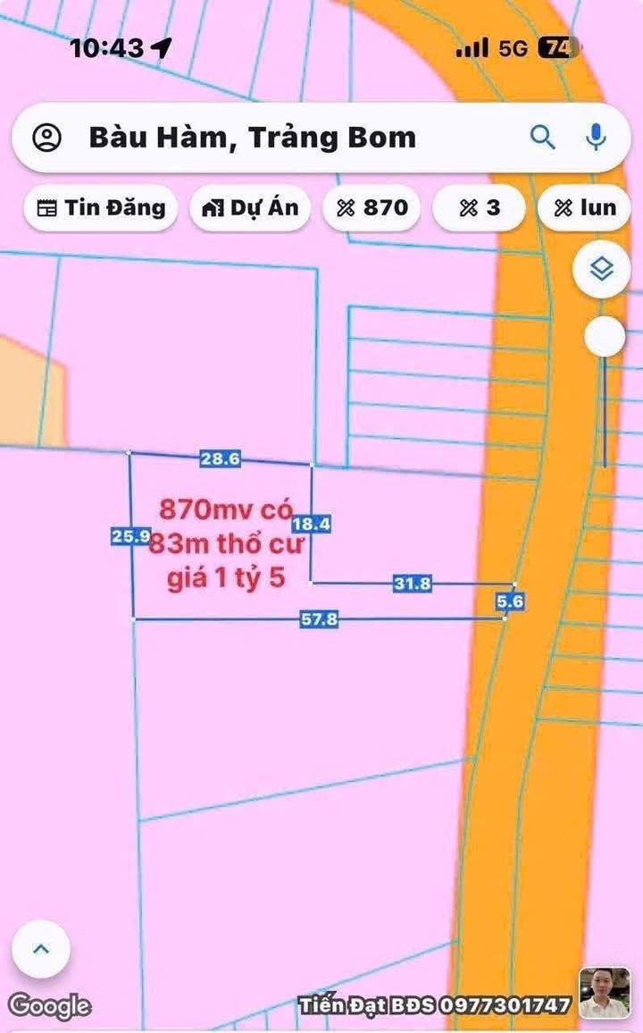 Đất vườn nghỉ dưỡng 853m² Bàu Hàm Trảng Bom - Giá chỉ 1.5 tỷ!