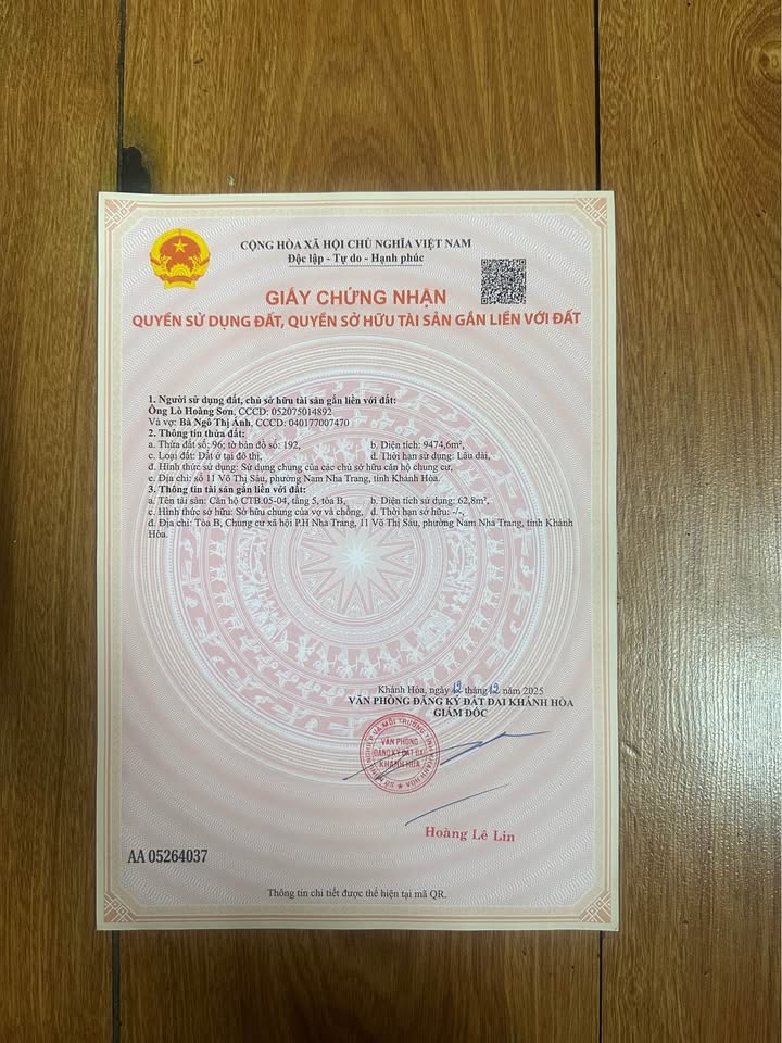 Căn hộ chung cư PH Nha Trang 62.8m² giá 2.5 tỷ - Vị trí trung tâm thuận tiện!